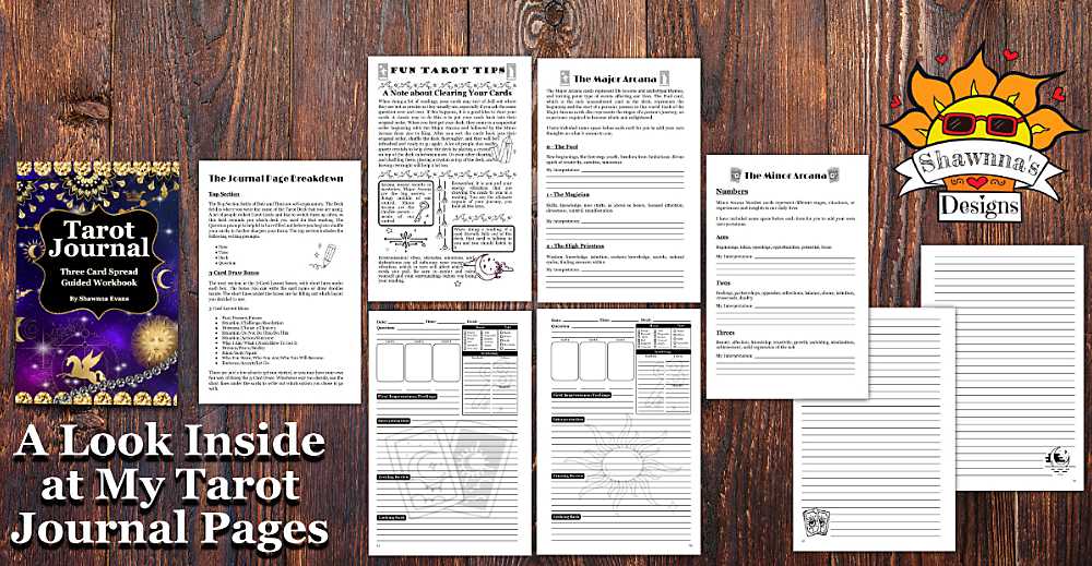Tarot Journal Look Inside